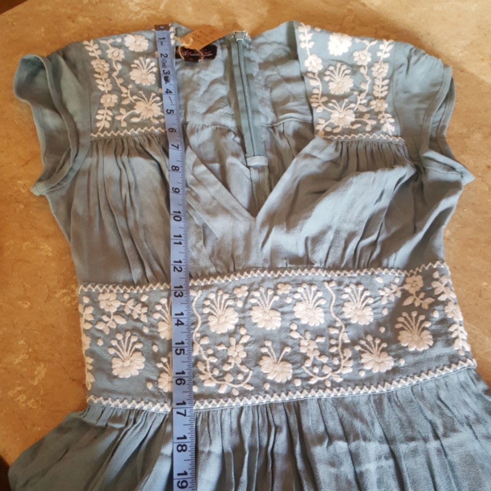 French Blue Embroidered Del Rio - Picture 7 of 7